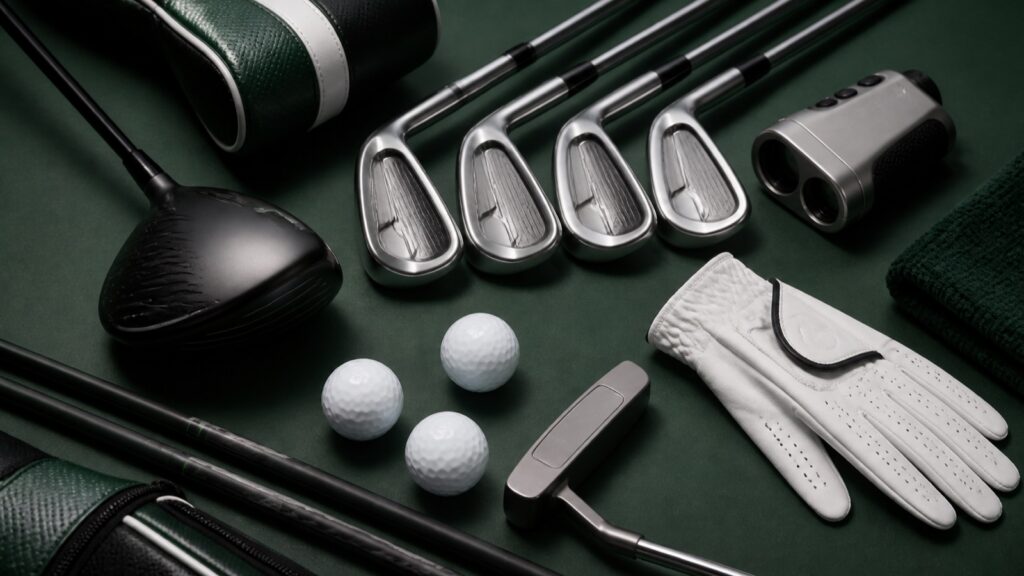 Golf gear editorial image
