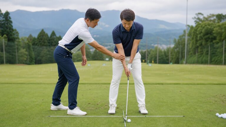 Golf skills editorial image